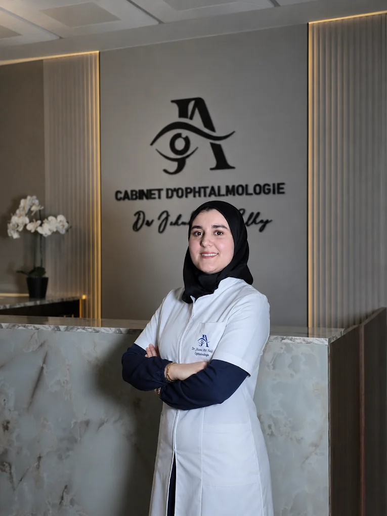 Portrait du Dr Jihane Ait Elhaj, ophtalmologue à Oulfa, Casablanca